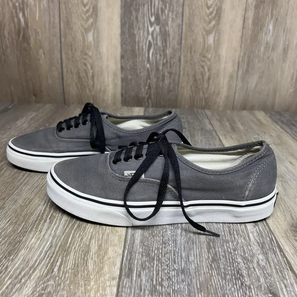 Vans US Size M 7 / W 8.5 Low Top Gray Lace Up Skateboard Sneaker Shoes